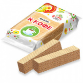 Вафли "К кофе" топленое молоко 200г*33, цв.пл.