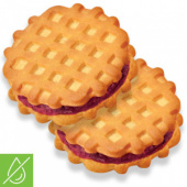 Печенье сдобное "Домашние вафельки" с малиновой начинкой 3,8 кг