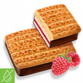 Печенье глазированное "Кучеряшки" суфле-малина 2,2 кг